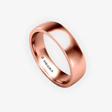 SOFT COURT POLISHED WEDDING RING IN 5MM WIDTH