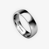 SOFT COURT POLISHED WEDDING RING IN 5MM WIDTH