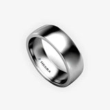 SOFT COURT POLISHED WEDDING RING IN 6MM WIDTH