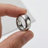 SOFT COURT POLISHED WEDDING RING IN 6MM WIDTH