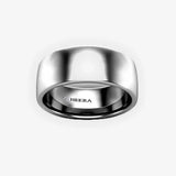 SOFT COURT POLISHED WEDDING RING IN 7MM HEERA WEDDS
