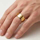 SOFT COURT POLISHED WEDDING RING IN 7MM