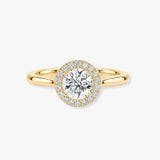"Sandy" Halo 1.5 Carat Round Cut Diamond Engagement Ring