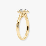 "Sandy" Halo 1.5 Carat Round Cut Diamond Engagement Ring