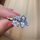 "Sara" 1.75 Carat Toi Et Moi Platinum Engagement Ring SS2S05 HEERA DIAMONDS