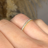 "Savile" 0.1 Carat Natural Diamond Half Eternity Ring HR1927 HEERA DIAMONDS