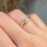 "Seravique" 0.42 Carat  Round Cut Natural Diamond Solitaire Engagement Ring MDR2960