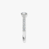 "Sia" 1 carat Round Brilliant Cut Diamond Micro Set Diamond Shoulder Engagement Ring DSRB39
