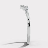 "Sofi" Foliage Marquise and Round Brilliant Cut 0.25ct Diamond Eternity Ring ET60