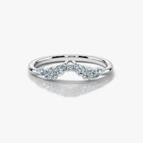"Sofi" Foliage Marquise and Round Brilliant Cut 0.25ct Diamond Eternity Ring ET60
