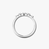 "Sofi" Foliage Marquise and Round Brilliant Cut 0.25ct Diamond Eternity Ring ET60