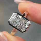 "Soho" 3.5 Carat Radiant Cut Solitaire Engagement Ring HLR550 HEERA DIAMONDS