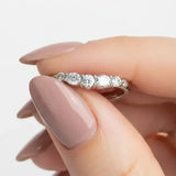 "Solenne" Round Cut 0.5 Carat Diamond Eternity Ring ET85 HEERA DIAMONDS