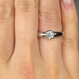 Diamond Solitair Engagement Ring- top view