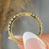 "Solviera" 0.93 Carat Round Cut Natural Diamond Full Eternity Ring MDR4546