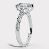 "Starry" 5 Carat Pear Shape Diamond Shoulder Engagement Ring HEERA DIAMONDS