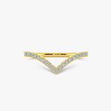 "Stella" V Shaped 0.25ct Micro Set Diamond Eternity Ring ET45