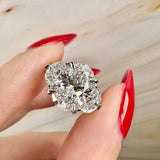 "Sunshine" Oval Cut 2 Carat Trilogy Platinum Engagement Ring HEERA DIAMONDS