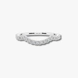 "Suvi" Wave Shaped Micro Set 0.30ct Diamond Eternity Ring ET53