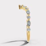 "Sydney" Dainty Shaped 0.35ct Diamonds Eternity Ring ET24