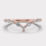 "Sydney" Dainty Shaped 0.35ct Diamonds Eternity Ring ET24