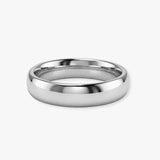 TRADITIONAL COURT POLISHED WEDDING RING IN 4MM WIDTH