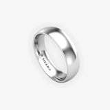 TRADITIONAL COURT POLISHED WEDDING RING IN 5MM WIDTH HEERA WEDDS