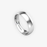TRADITIONAL COURT POLISHED WEDDING RING IN 5MM WIDTH