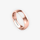 TRADITIONAL COURT POLISHED WEDDING RING IN 5MM WIDTH