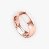 TRADITIONAL COURT POLISHED WEDDING RING IN 6MM WIDTH HEERA WEDDS