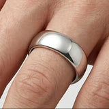 TRADITIONAL COURT POLISHED WEDDING RING IN 6MM WIDTH