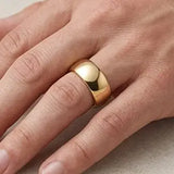 TRADITIONAL COURT POLISHED WEDDING RING IN 7MM WIDTH