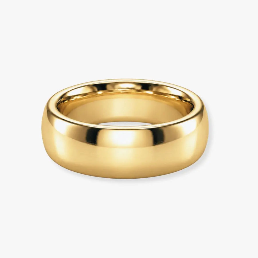 TRADITIONAL COURT POLISHED WEDDING RING IN 7MM WIDTH
