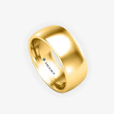 TRADITIONAL COURT POLISHED WEDDING RING IN 8MM WIDTH HEERA WEDDS