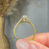 "Thalora" 0.25 Carat  Round Cut Natural Diamond Solitaire Engagement Ring MDR1577