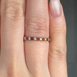 "Vae" Ruby 0.3 Carat Natural Diamond Half Eternity Ring HR1719 HEERA DIAMONDS