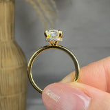 "Vail" 2 Carat Radiant Cut Solitaire Lab Grown Diamond Engagement Ring HLR561