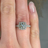 "Valenne" 0.5 Carat Round Cut Natural Diamond Shoulder Engagement Ring HR1948