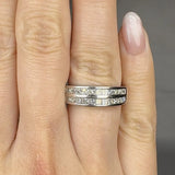 "Valeon" 1 Carat Round Cut Natural Diamond Half Eternity Ring MDR3756