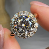 "Valissea" 2.21 Carat Round Cut Lab Grown Diamond Engagement Ring HLR481 HEERA DIAMONDS