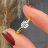 "Valoura" 0.50 Carat Round Cut Natural Diamond Solitaire Engagement Ring MDC497