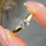 "Valtessa" 0.51 Carat  Round Cut Natural Diamond Solitaire Engagement Ring MDR3103
