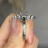 "Valyss" Tanzanite 0.7 Carat Oval Cut Diamond Engagement Ring RAM801R HEERA DIAMONDS