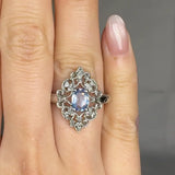 "Valyss" Tanzanite 0.70 Carat Oval Cut Diamond Engagement Ring RAM801R HEERA DIAMONDS