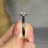 "Varen" 1.01 Carat Round Cut Lab Grown Solitaire Diamond Engagement Ring HLR391