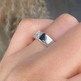 "Velique" 0.48 Carat Princess Cut Natural Diamond Solitaire Engagement Ring MDR3277