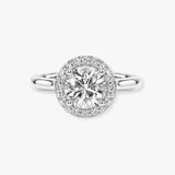 "Venus" 1 carat Halo Round Brilliant Cut Diamond Engagement Ring HARB18