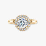 "Venus" 1 carat Halo Round Brilliant Cut Diamond Engagement Ring HARB18