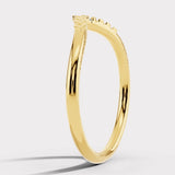 "Vera" Subtle Foliage V Shaped 0.06ct Diamond Eternity Ring ET40