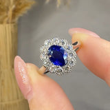 "Verisse" 1.60 Carat Oval Cut Natural Diamond Halo Engagement Ring MSR805